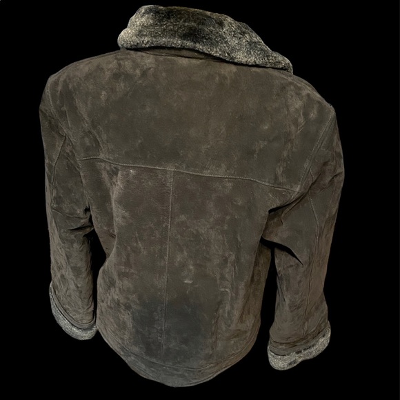 EMC brown suede/leather jacket - Picture 3 of 3